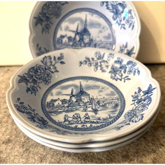 5 Vintage Johnson Brothers 5" Tulip Time Berry/Dessert Bowls  # 3025 - Picture 2 of 6